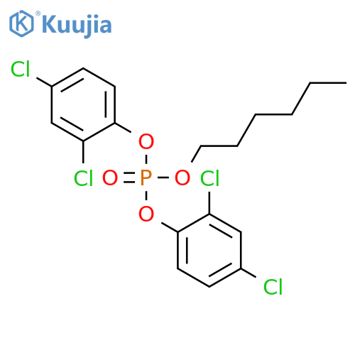 PHOSPHORIC ACID, BIS(2,4-DICHLOROPHENYL) HEXYL ESTER structure