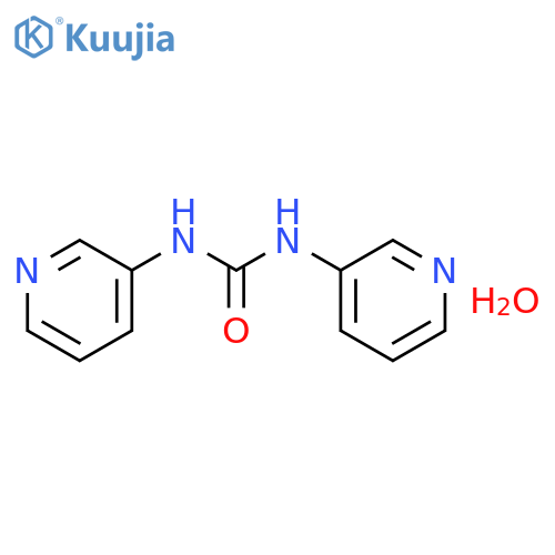 Urea, N,N'-di-3-pyridinyl-, hydrate structure
