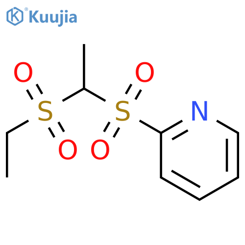 Pyridine, 2-[[1-(ethylsulfonyl)ethyl]sulfonyl]- structure