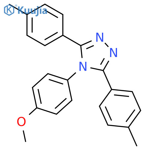 4H-1,2,4-Triazole, 4-(4-methoxyphenyl)-3,5-bis(4-methylphenyl)- structure