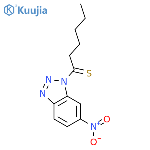 1-(6-Nitrobenzotriazol-1-yl)hexane-1-thione structure