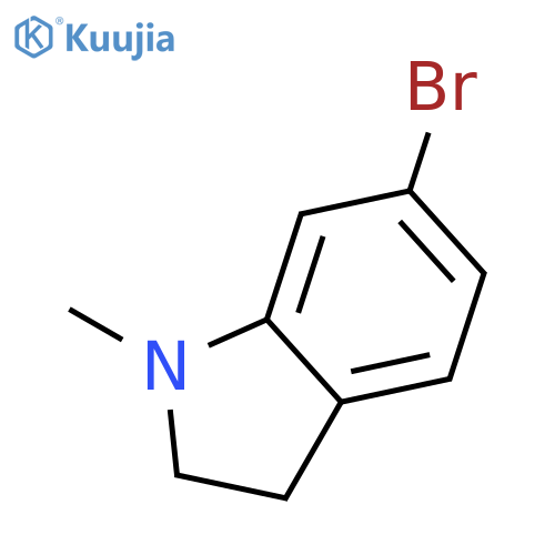 1H-INDOLE, 6-BROMO-2,3-DIHYDRO-1-METHYL- structure