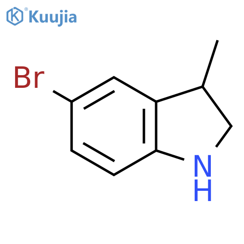 5-bromo-3-methyl-2,3-dihydro-1H-indole structure