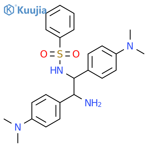 Benzenesulfonamide,N-[(1R,2R)-2-amino-1,2-bis[4-(dimethylamino)phenyl]ethyl]- structure