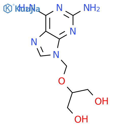 1,3-Propanediol, 2-[(2,6-diamino-9H-purin-9-yl)methoxy]- structure