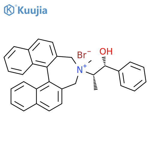 3H-Dinaphth[2,1-c:1′,2′-e]azepinium, 4,5-dihydro-4-[(1S,2R)-2-hydroxy-1-methyl-2-phenylethyl]-4-methyl-, bromide, (11bR)- structure
