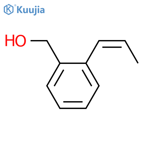 BENZENEMETHANOL, 2-(1Z)-1-PROPENYL- structure