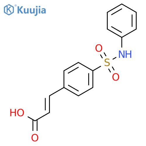 2-Propenoic acid, 3-[4-[(phenylamino)sulfonyl]phenyl]-, (2E)- structure