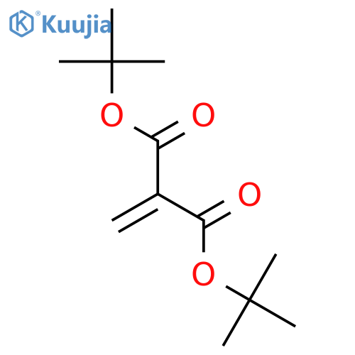 Propanedioic acid, methylene-, bis(1,1-dimethylethyl) ester structure