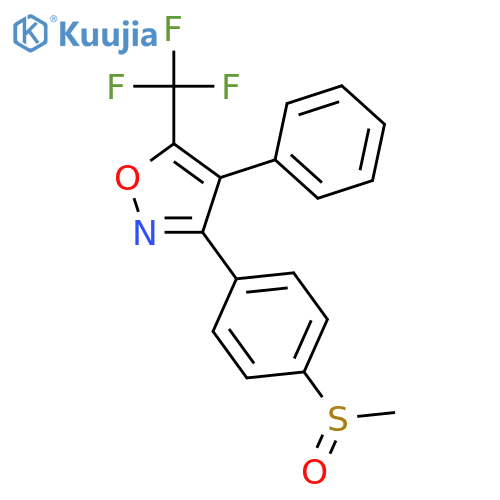 ISOXAZOLE, 3-[4-(METHYLSULFINYL)PHENYL]-4-PHENYL-5-(TRIFLUOROMETHYL)- structure