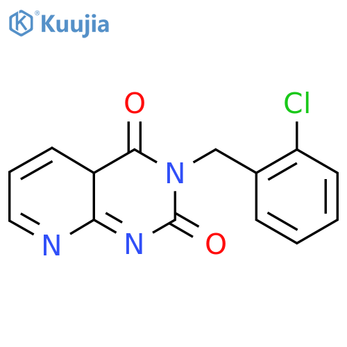3-(2-chlorophenyl)methyl-1H,2H,3H,4H-pyrido2,3-dpyrimidine-2,4-dione structure