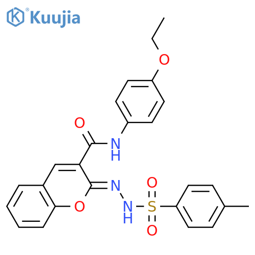 (2Z)-N-(4-ethoxyphenyl)-2-(4-methylbenzenesulfonamido)imino-2H-chromene-3-carboxamide structure