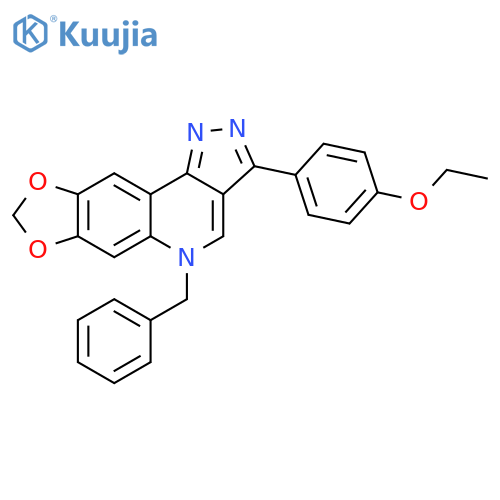 8-benzyl-5-(4-ethoxyphenyl)-12,14-dioxa-3,4,8-triazatetracyclo7.7.0.0^{2,6}.0^{11,15}hexadeca-1(16),2,4,6,9,11(15)-hexaene structure