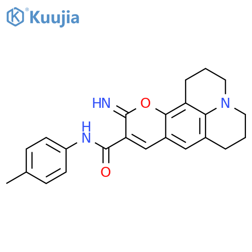 4-imino-N-(4-methylphenyl)-3-oxa-13-azatetracyclo7.7.1.0^{2,7}.0^{13,17}heptadeca-1,5,7,9(17)-tetraene-5-carboxamide structure