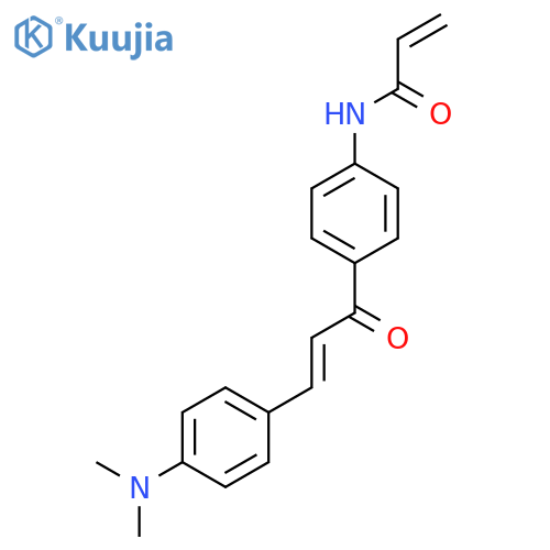 2-Propenamide,N-[4-[3-[4-(dimethylamino)phenyl]-1-oxo-2-propenyl]phenyl]- structure
