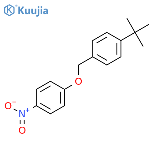 Benzene, 1-(1,1-dimethylethyl)-4-[(4-nitrophenoxy)methyl]- structure