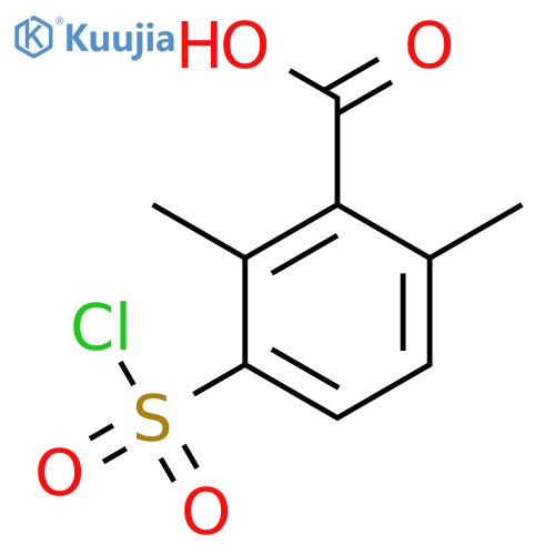 3-(Chlorosulfonyl)-2,6-dimethylbenzoic Acid structure
