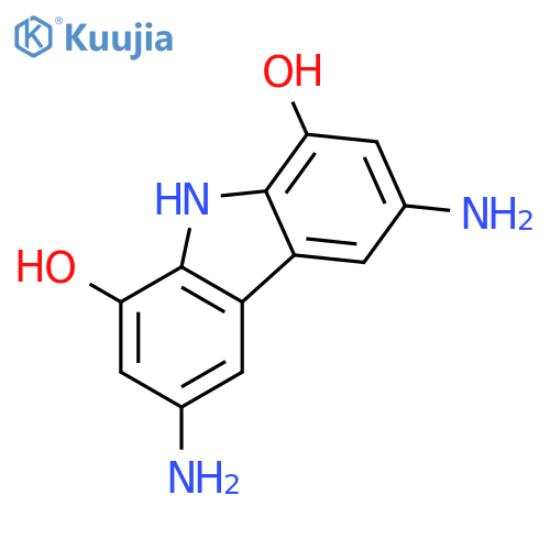9H-CARBAZOLE-1,8-DIOL, 3,6-DIAMINO- structure