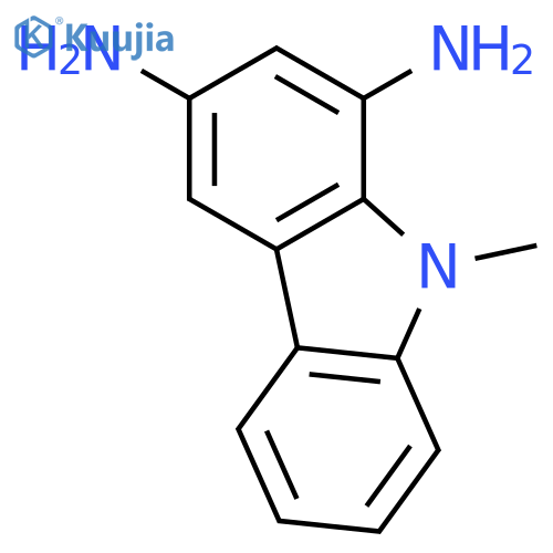 9H-Carbazole-1,3-diamine, 9-methyl- structure