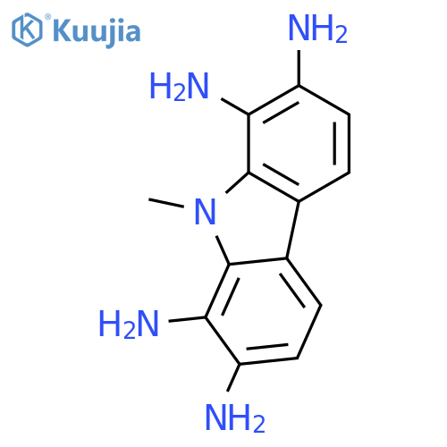 9H-CARBAZOLE-1,2,7,8-TETRAMINE, 9-METHYL- structure