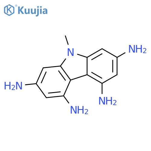 9H-Carbazole-2,4,5,7-tetramine, 9-methyl- structure
