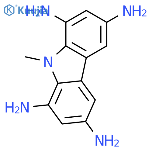 9H-CARBAZOLE-1,3,6,8-TETRAMINE, 9-METHYL- structure