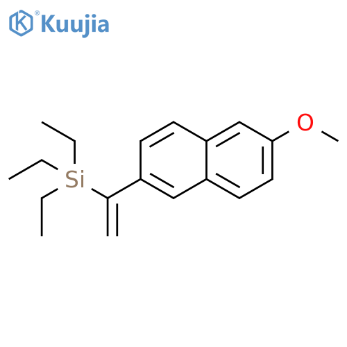 Silane, triethyl[1-(6-methoxy-2-naphthalenyl)ethenyl]- structure