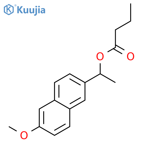 BUTANOIC ACID, 1-(6-METHOXY-2-NAPHTHALENYL)ETHYL ESTER structure