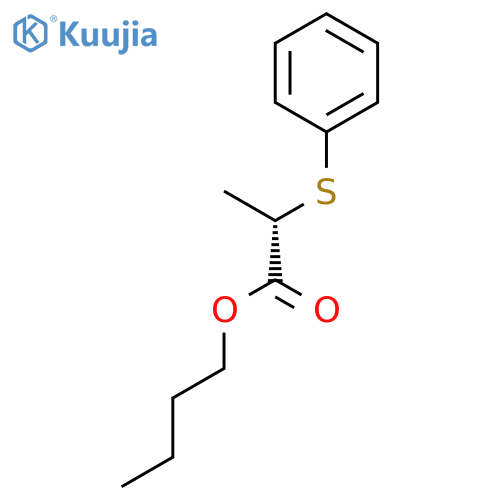 PROPANOIC ACID, 2-(PHENYLTHIO)-, BUTYL ESTER, (2S)- structure