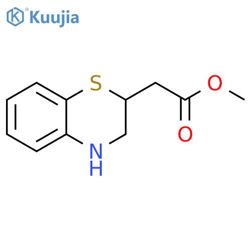 2H-1,4-Benzothiazine-2-acetic acid, 3,4-dihydro-, methyl ester structure