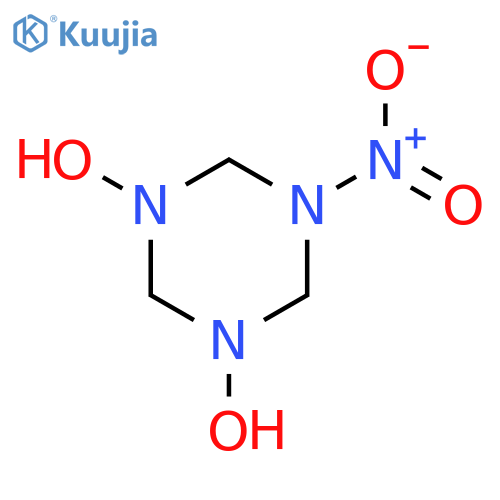 1,3,5-Triazine, hexahydro-1,3-dihydroxy-5-nitro- structure