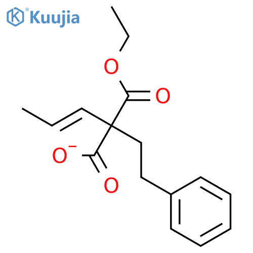 PROPANEDIOIC ACID, (2-PHENYLETHYL)-2-PROPENYL-, MONOETHYL ESTER structure