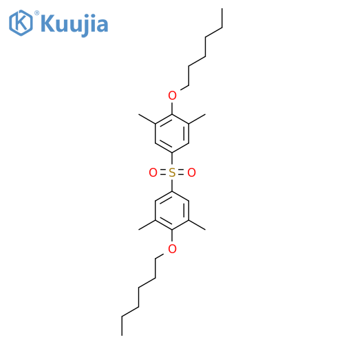 Benzene, 1,1'-sulfonylbis[4-(hexyloxy)-3,5-dimethyl- structure