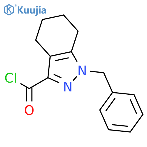 1H-Indazole-3-carbonyl chloride, 4,5,6,7-tetrahydro-1-(phenylmethyl)- structure