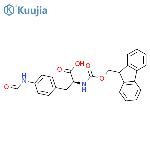 L-Phenylalanine, N-[(9H-fluoren-9-ylmethoxy)carbonyl]-4-(formylamino)- structure