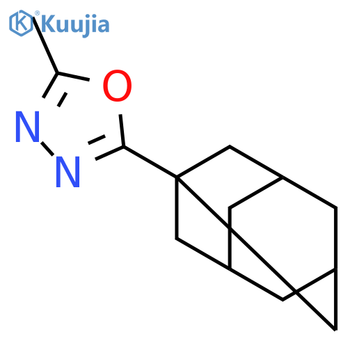 1,3,4-Oxadiazole, 2-methyl-5-tricyclo[3.3.1.13,7]dec-1-yl- structure