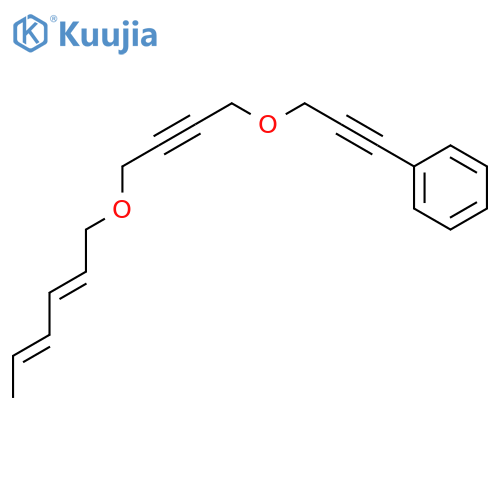 BENZENE, [3-[[4-(2,4-HEXADIENYLOXY)-2-BUTYNYL]OXY]-1-PROPYNYL]- structure
