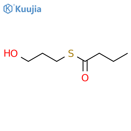 Butanethioic acid, S-(3-hydroxypropyl) ester structure