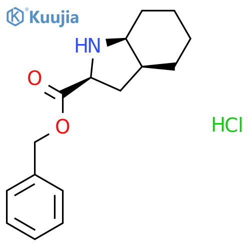 (2S,3aS,7aS)-phenylmethyl octahydroindole-2-carboxylate hydrochloride structure