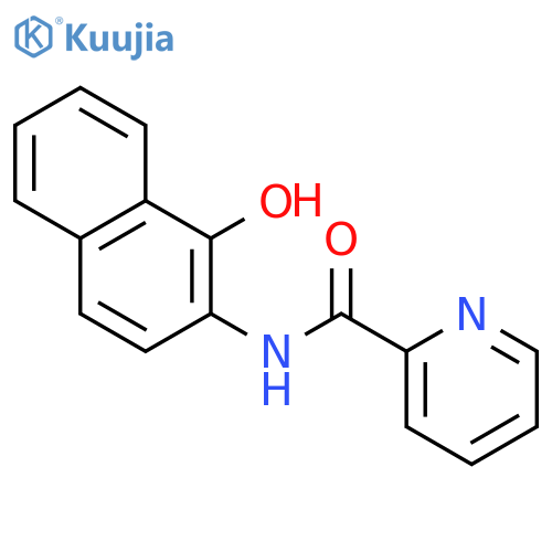 2-Pyridinecarboxamide, N-(1-hydroxy-2-naphthalenyl)- structure