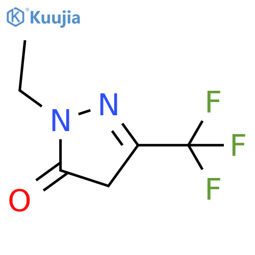 2-Ethyl-5-(trifluoromethyl)-2,4-dihydro-3H-pyrazol-3-one structure