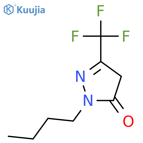 3H-Pyrazol-3-one, 2-butyl-2,4-dihydro-5-(trifluoromethyl)- structure