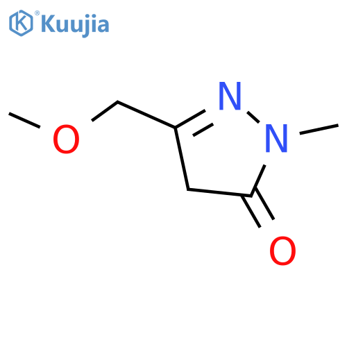 3H-PYRAZOL-3-ONE, 2,4-DIHYDRO-5-(METHOXYMETHYL)-2-METHYL- structure