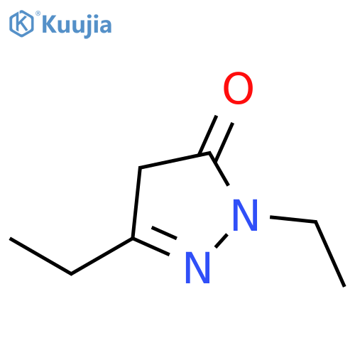 1,3-diethyl-4,5-dihydro-1H-pyrazol-5-one structure