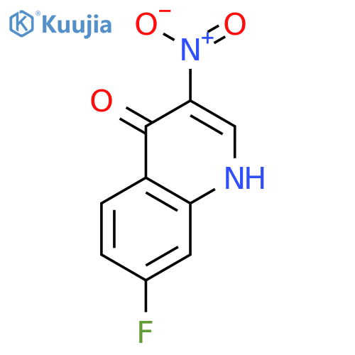 4(1H)-Quinolinone, 7-fluoro-3-nitro- structure