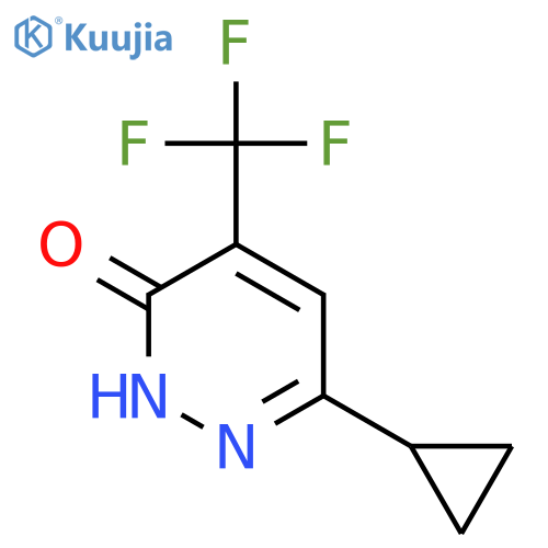 6-cyclopropyl-4-(trifluoromethyl)-2,3-dihydropyridazin-3-one structure