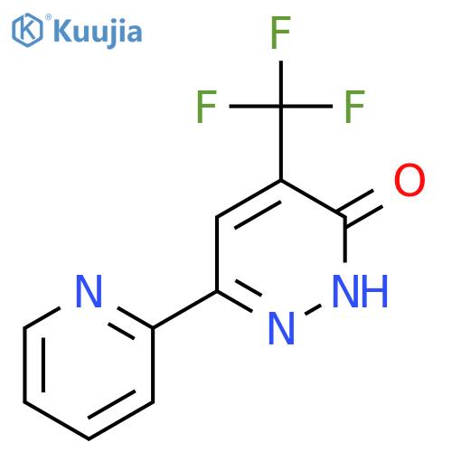 6-(2-pyridinyl)-4-(trifluoromethyl)-3(2H)-Pyridazinone structure