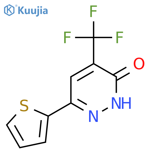 6-(thiophen-2-yl)-4-(trifluoromethyl)-2,3-dihydropyridazin-3-one structure
