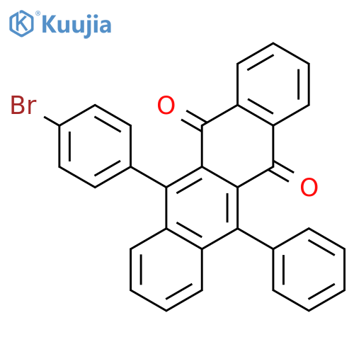 5,12-NAPHTHACENEDIONE, 6-(4-BROMOPHENYL)-11-PHENYL- structure