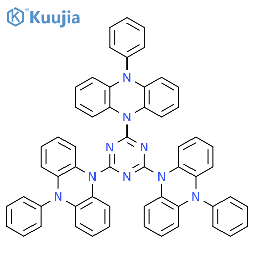 PHENAZINE, 5,5',5''-(1,3,5-TRIAZINE-2,4,6-TRIYL)TRIS[5,10-DIHYDRO-10-PHENYL- structure